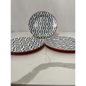 Baum Tangier Round Salad Serving Plates 8" - 3 plates